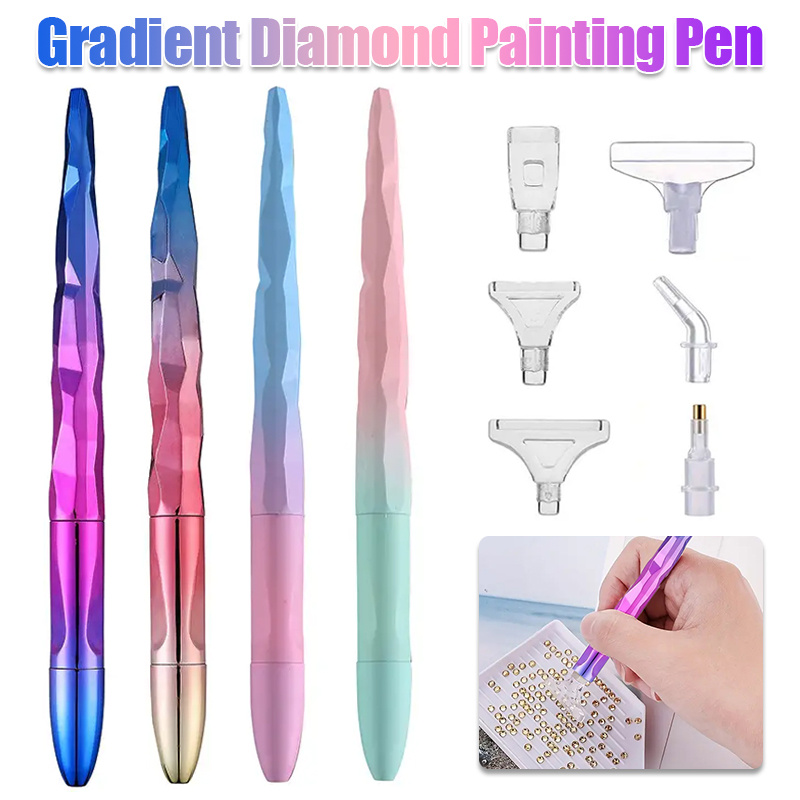 Resin Art Canvas - Gradient Diamond Painting Pen Set with