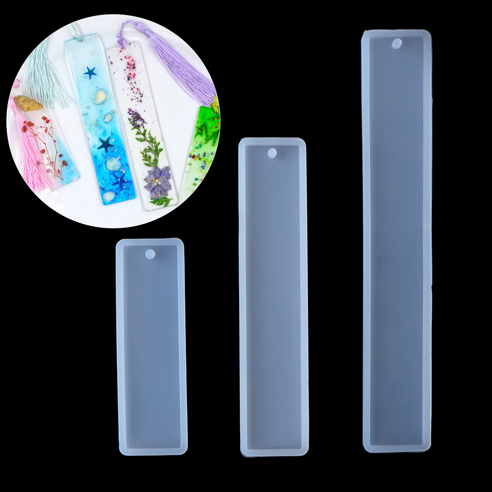 Resin Art Bookmark - 1 pc Bookmark Silicone Mold Transparent