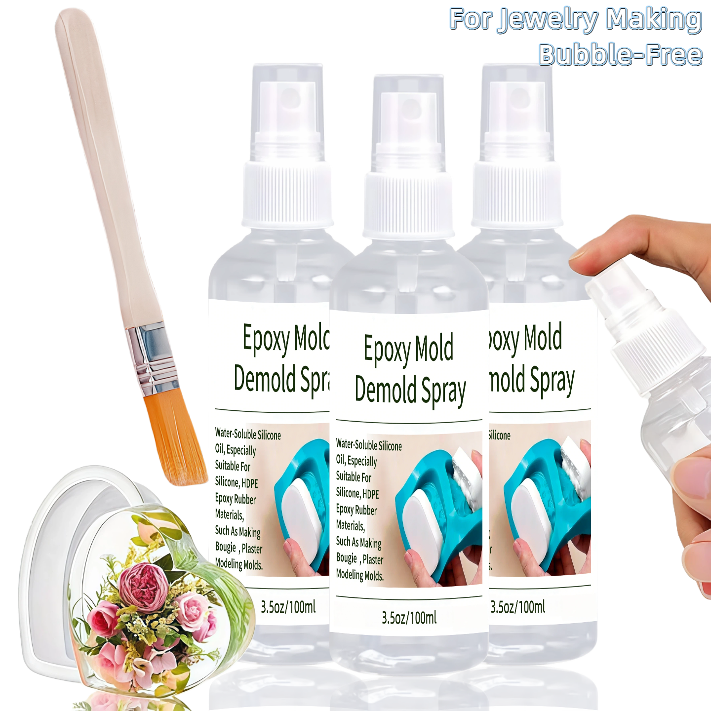 Release Spray Silicone - Epoxy Mold Demold Spray, Fast-Drying Silicone