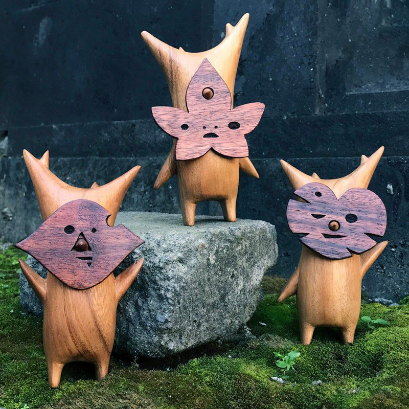 Resin Art Zelda - Wooden Korok Statue Resin Handwork Statues