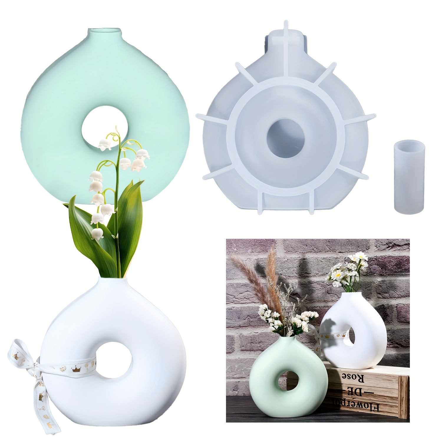 Resin Art Workshop - 1 DIY Round Vase Silicone Mould