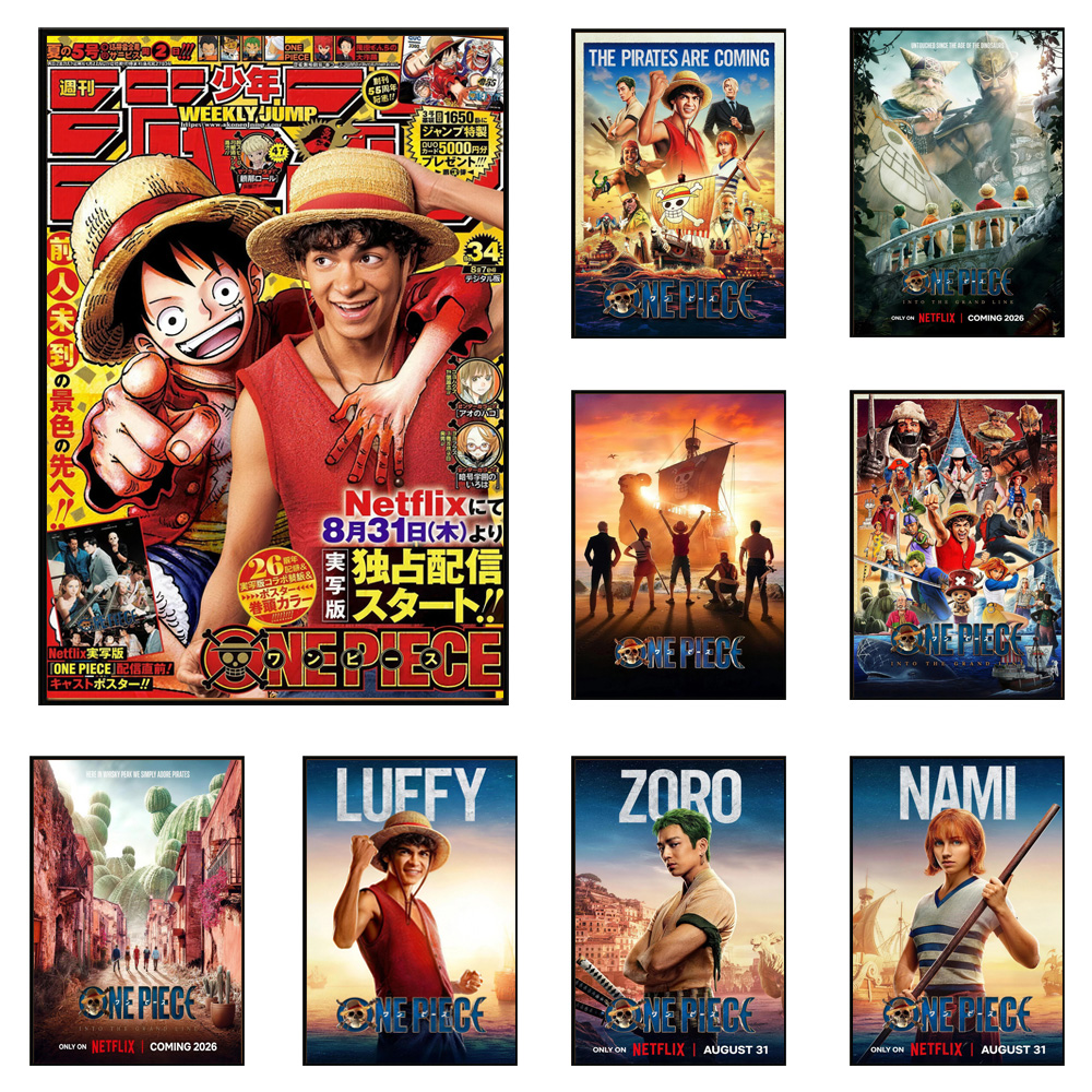 Resin Art Canvas - 2026 Pop Manga One Piece Live