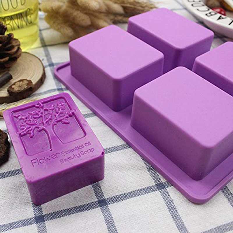 Tray Mold Rectangle - Rectangle Life Tree Silicone Soap Mold