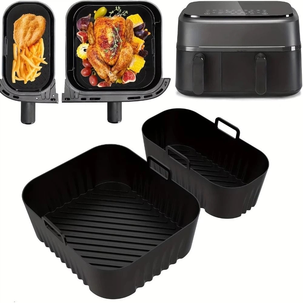 Tray Mold Rectangle - 6L/3L Air Fryer Liner Non-Stick Reusable