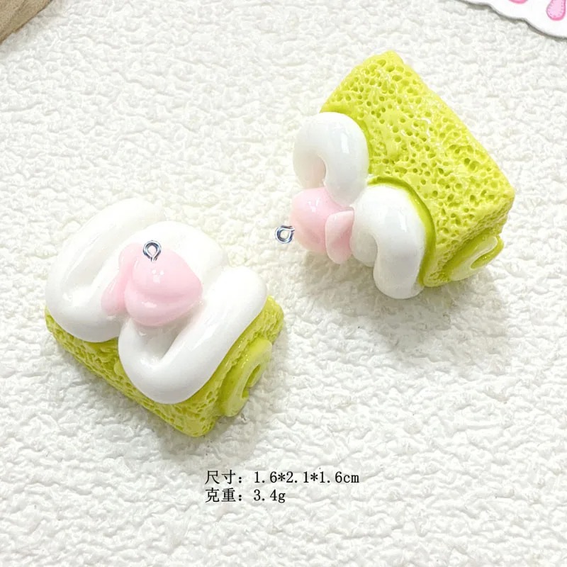 Resin Art And Craft - 10Pcs Mini Simulated Cute Cake Resin