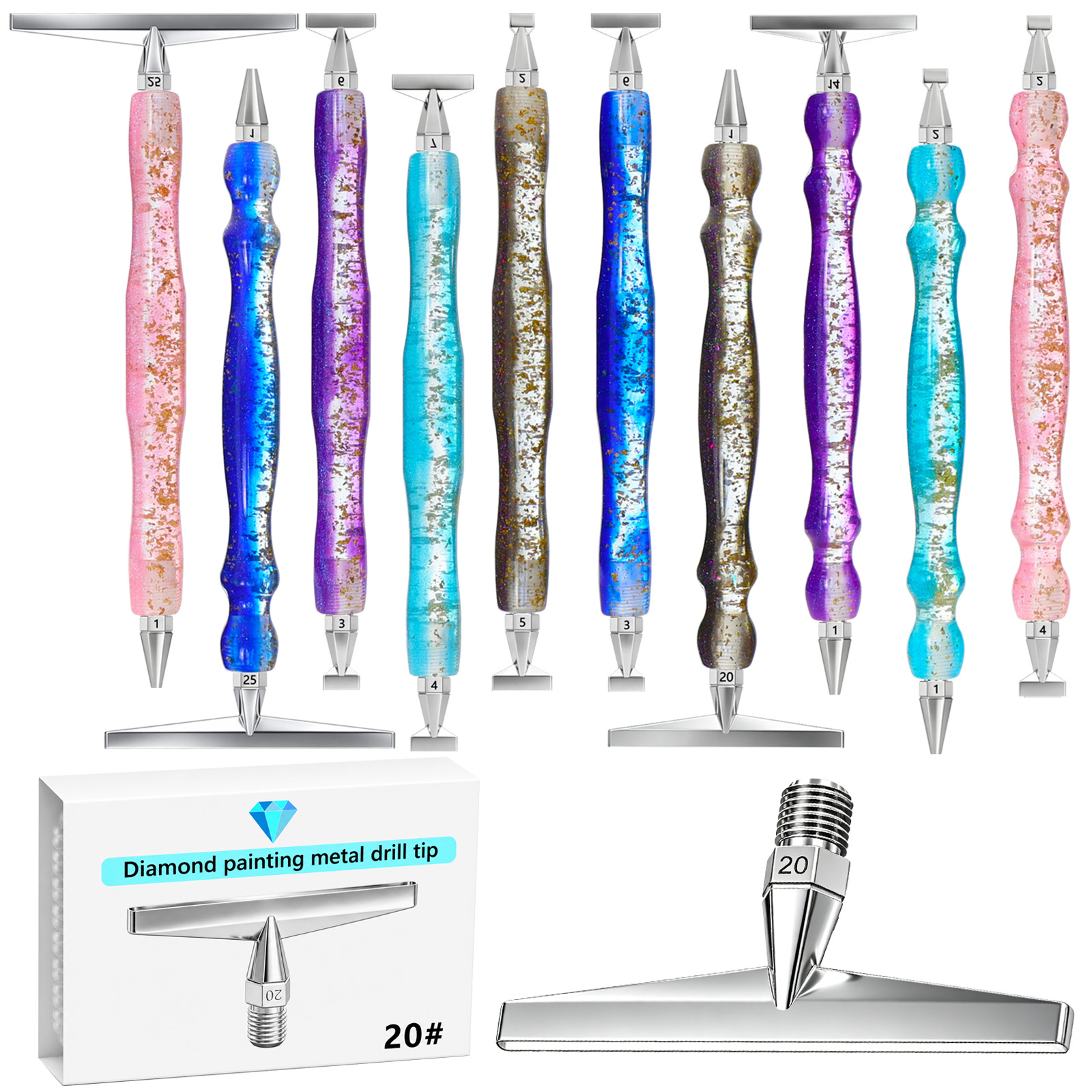 Resin Art Workshop - Thin 1-25 Heads Metal High Quality