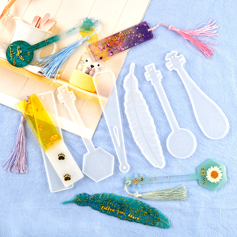 Resin Art Bookmark - Tự Làm UV Silicon Mốc Đánh