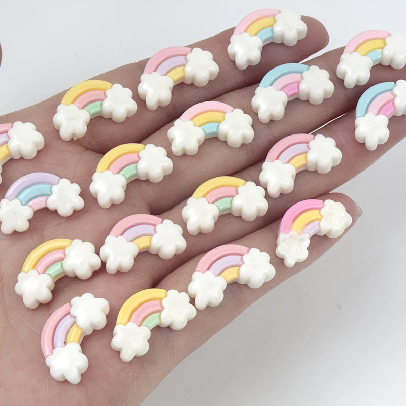 Resin Art Workshop - 30Pcs/300pcs Mini Resin Rainbow Flat Scrapbooking