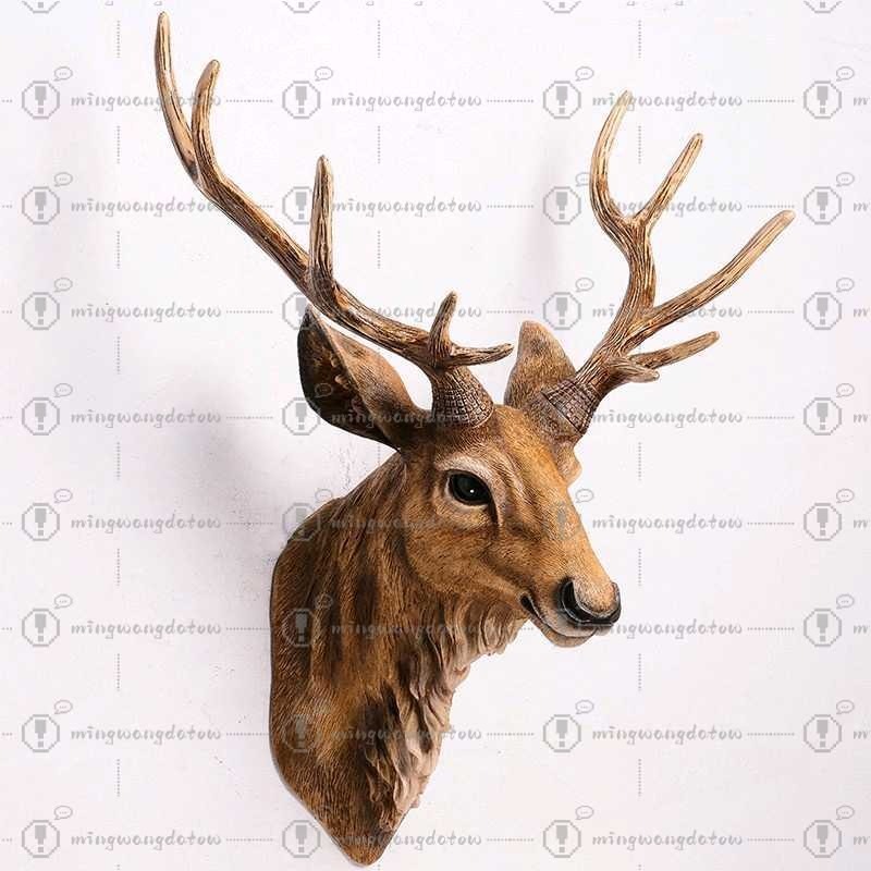 Resin Art And Decor - Faux Deer Head 17 inch Faux