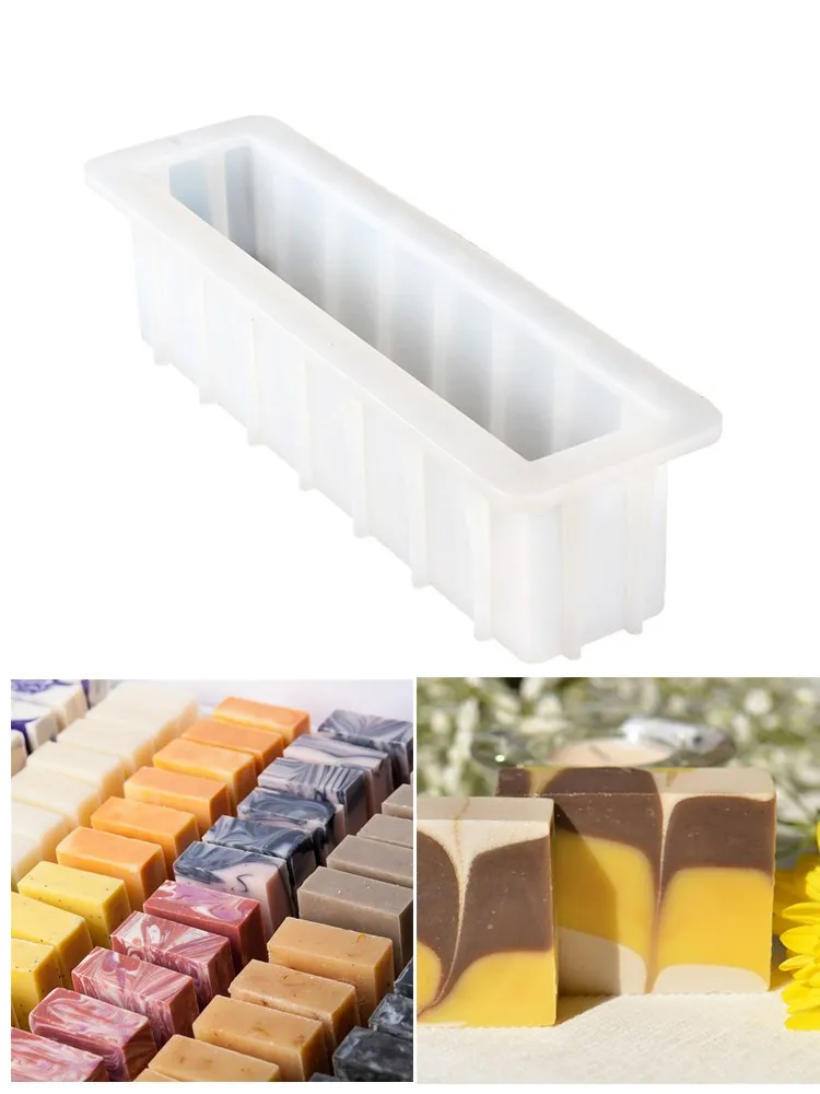 Tray Mold Rectangle - Handmade Long Loaf Soap Mold Rectangle