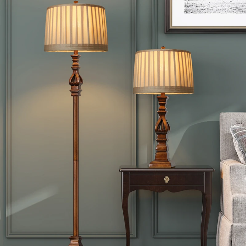 Resin Art In Floor - American Vintage Retro Floor Lamp with