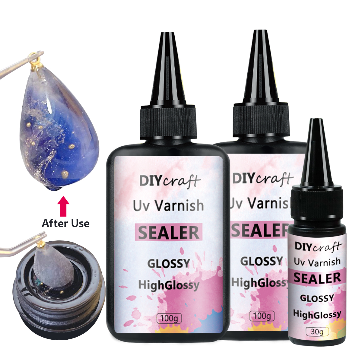 Resin Art And Jewelry - Hight Glossy Acrylic Art Varnish 100g,