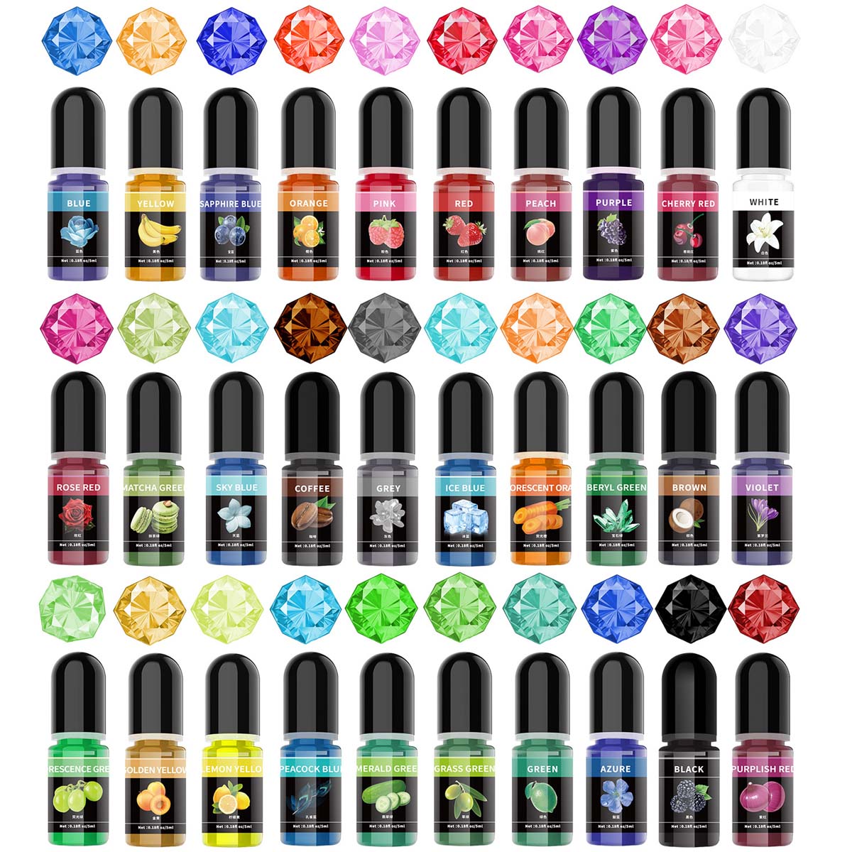 Resin Art And Jewelry - 5ml/Bottle Epoxy Resin Pigment Liquid Colorant