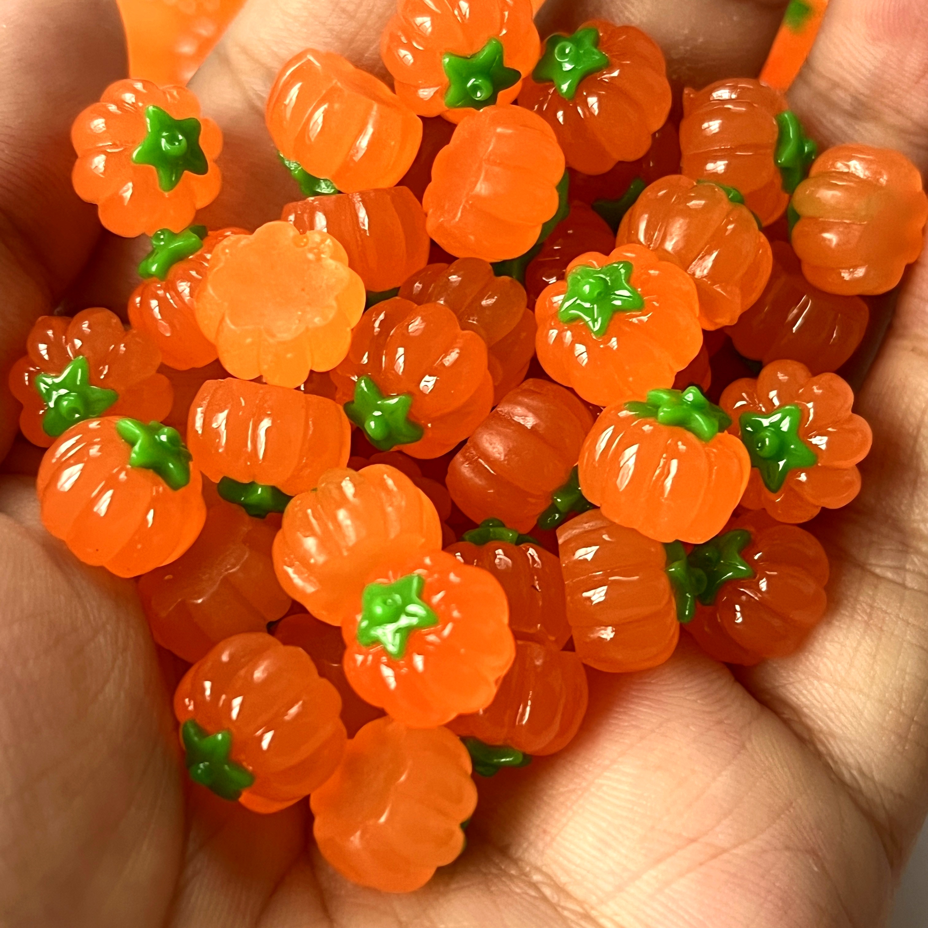 Resin Art Workshop - 10 Mini Pumpkin Resin Accessories, Suitable