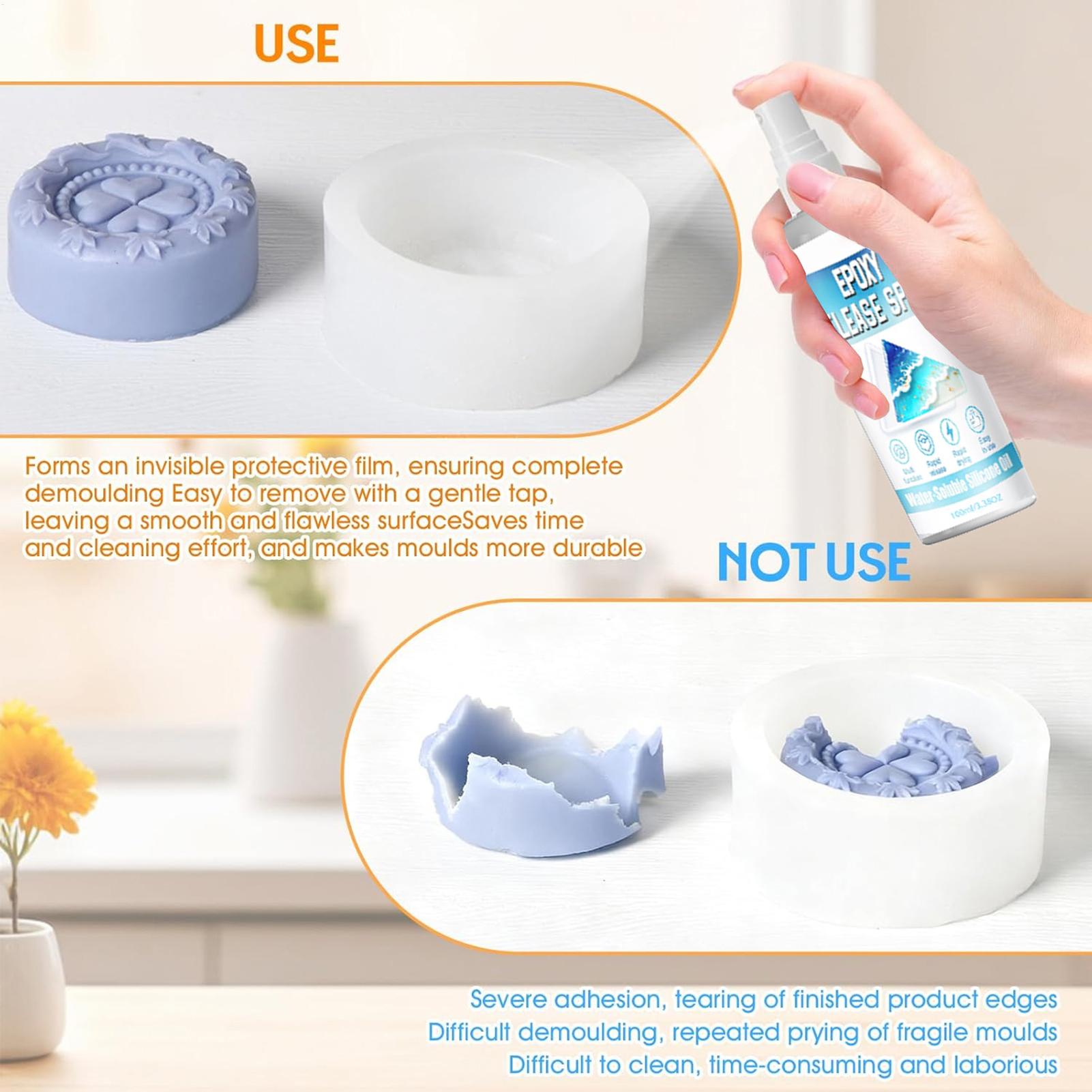 100ml Silicone Release Spray E - đánh giá và giá Resin Art Workshop