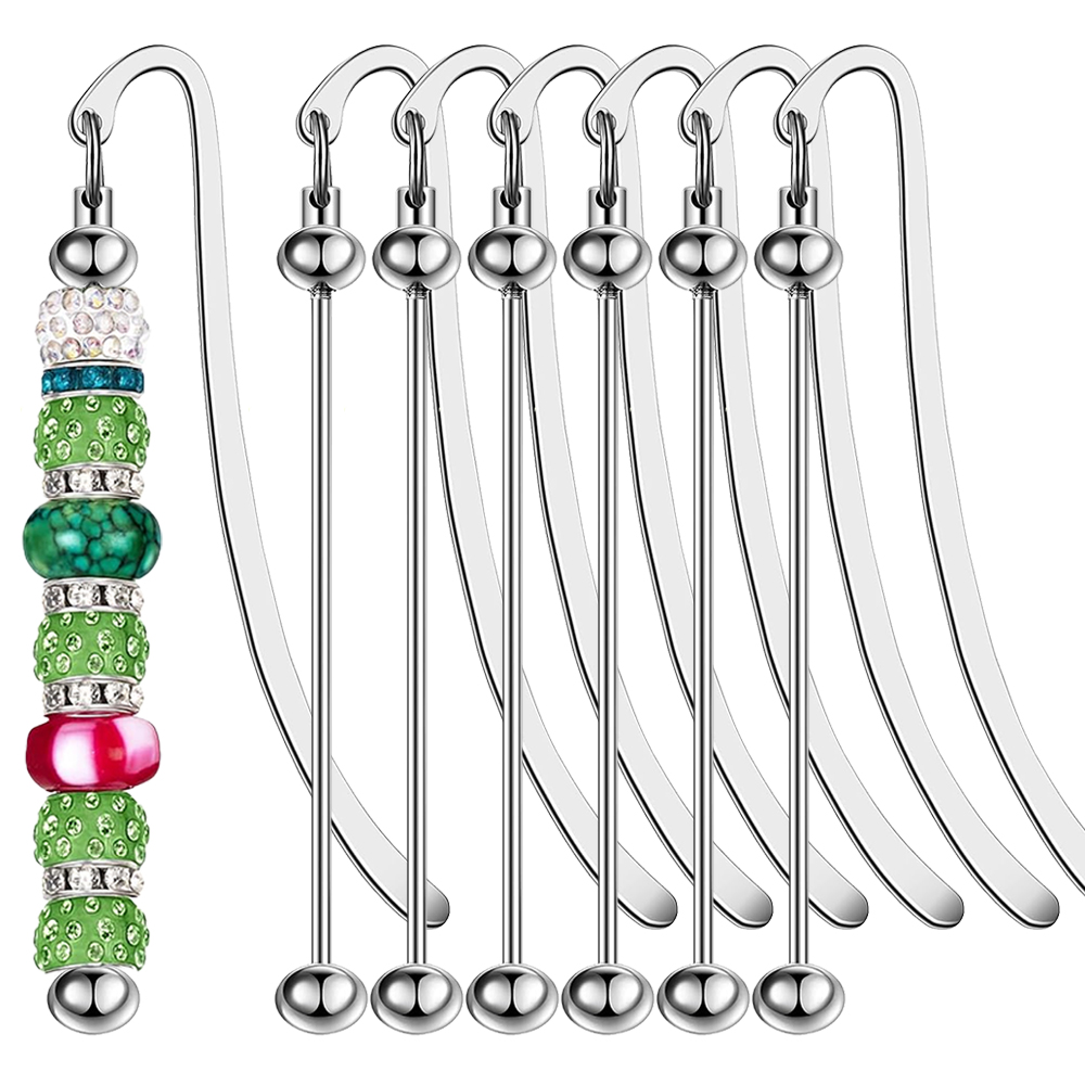 6Pcs Beadable Bookmarks DIY Me - đánh giá và giá Resin Art Bookmark