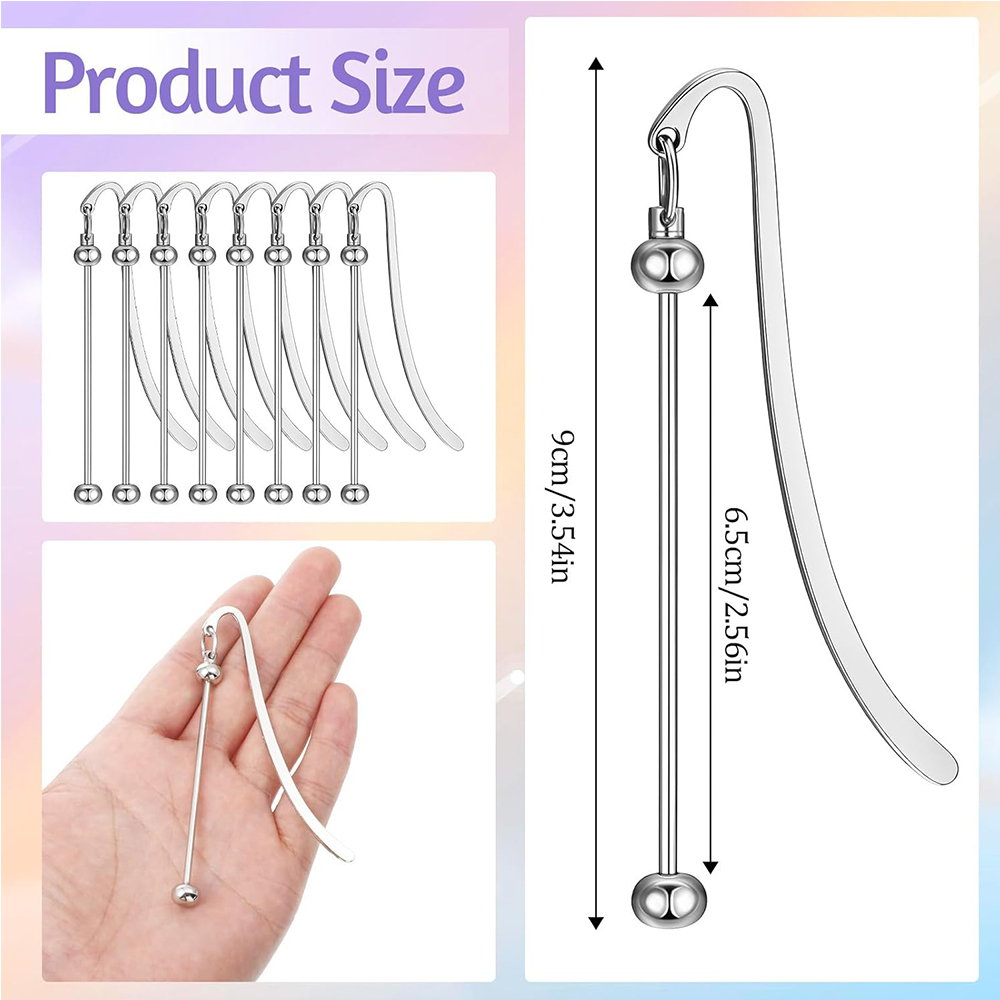 6Pcs Beadable Bookmarks DIY Me - đánh giá và giá Resin Art Bookmark