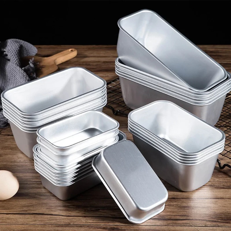 5 Size Aluminium Loaf Pan Rect - đánh giá và giá Tray Mold Rectangle