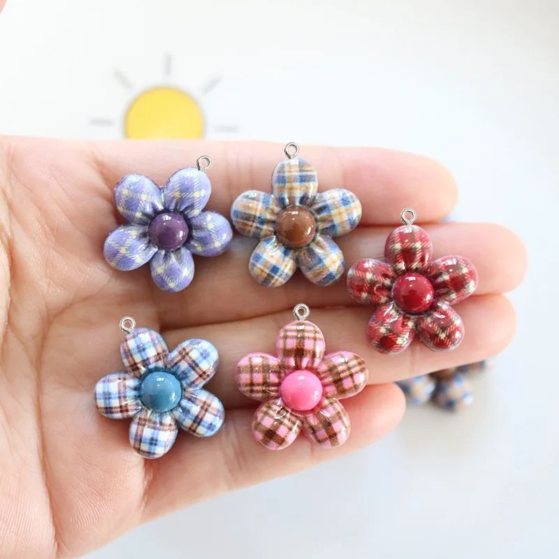 10Pcs Sweet Flower Planar Resi - đánh giá và giá Resin Art A Keychain