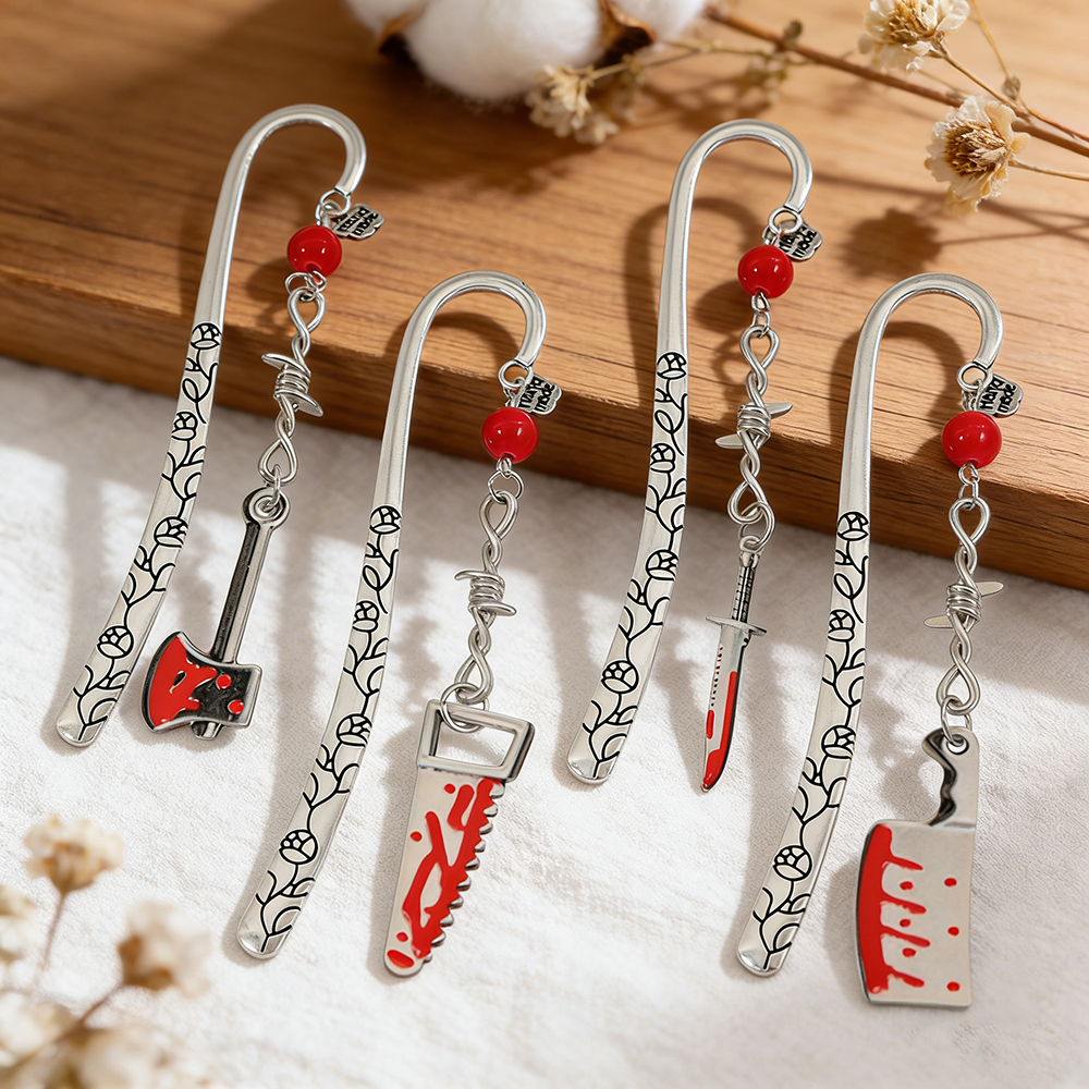 Horror Bloody Knife Bookmarks  - đánh giá và giá Resin Art Bookmark