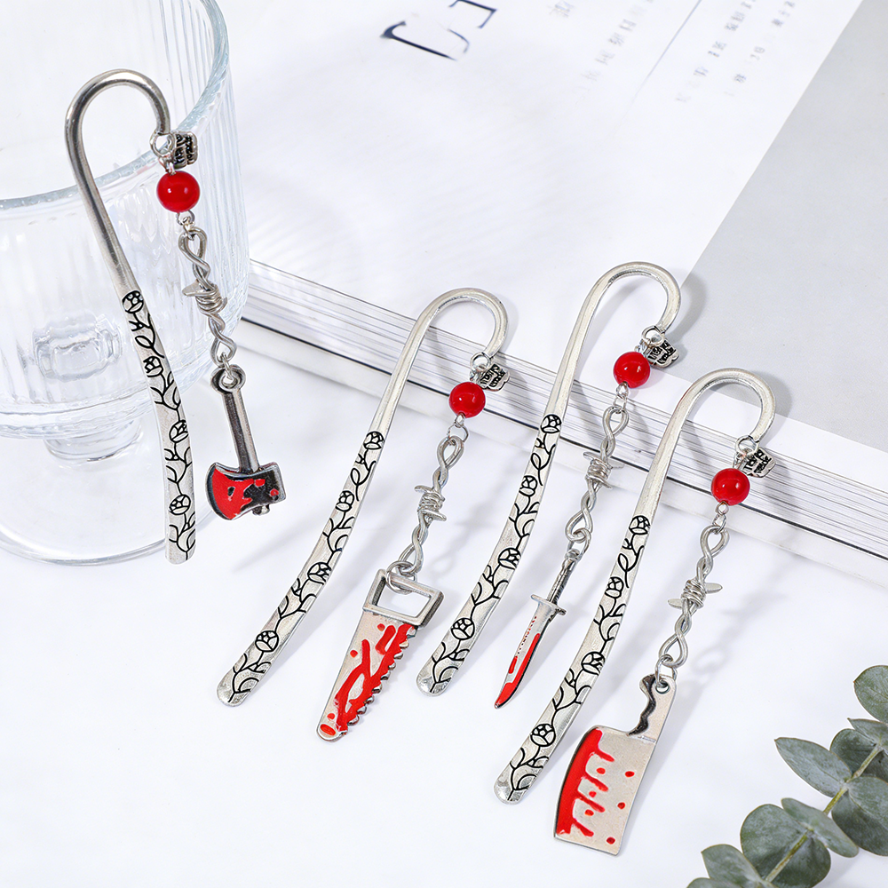 Horror Bloody Knife Bookmarks  - đánh giá và giá Resin Art Bookmark