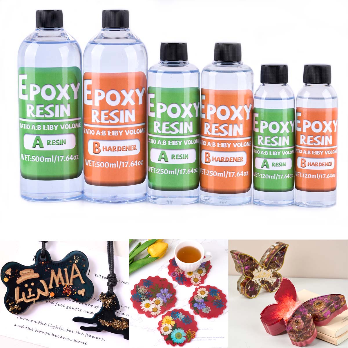 1:1 Ratio Epoxy Resin Kit Anti - đánh giá và giá Resin Art And Jewelry