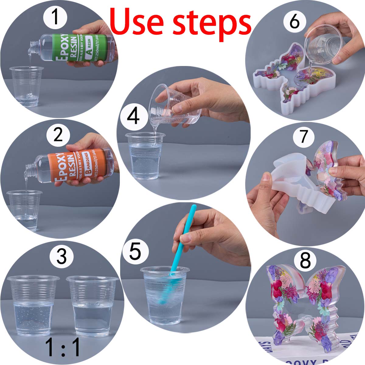 1:1 Ratio Epoxy Resin Kit Anti - đánh giá và giá Resin Art And Jewelry