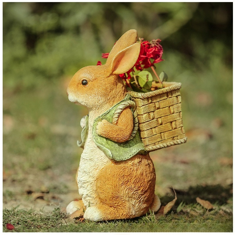 Outdoor Garden Statues Rabbit  - đánh giá và giá Resin Art And Craft