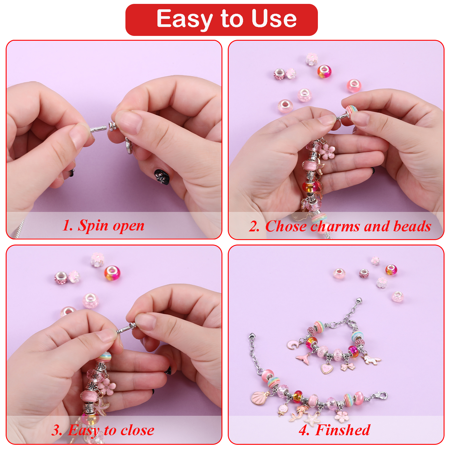 68-Piece Beaded Bracelet Makin - đánh giá và giá Resin Art Engagement