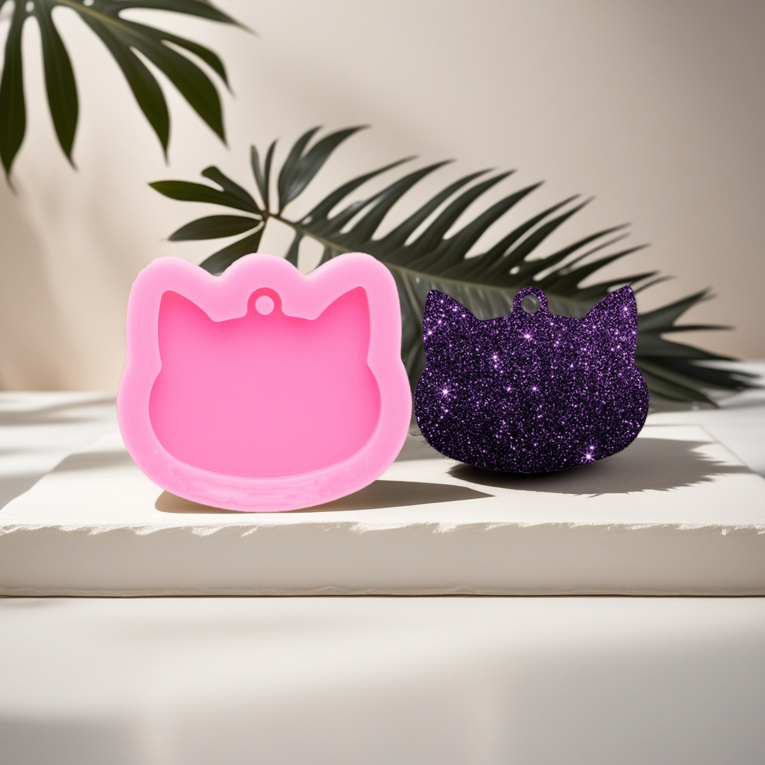 Silicone Cat Molds DIY Epoxy R - đánh giá và giá Resin Art A Keychain