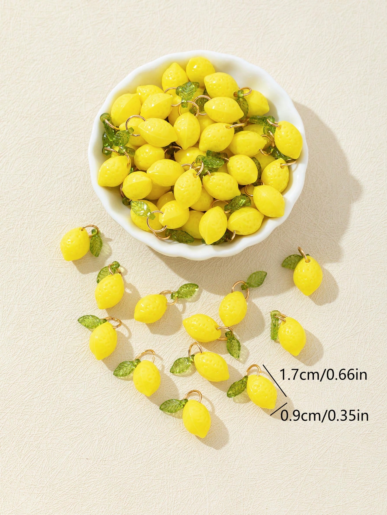 10Pcs 3D Lemon Resin Charms Pe - đánh giá và giá Resin Art And Craft