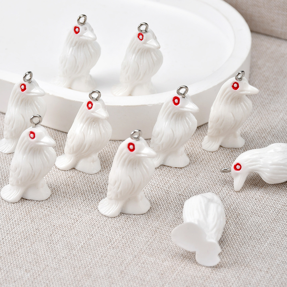 10pcs Black Crow Organ Resin C - đánh giá và giá Resin Art Pendant