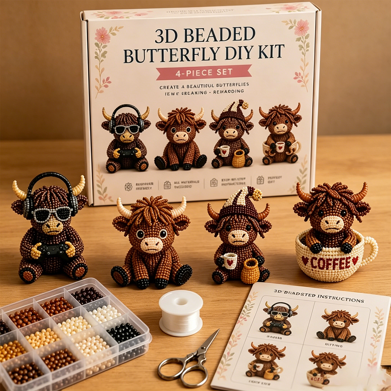 3D DIY Beaded Animal DIY Kit 4 - đánh giá và giá Resin Art Bookmark