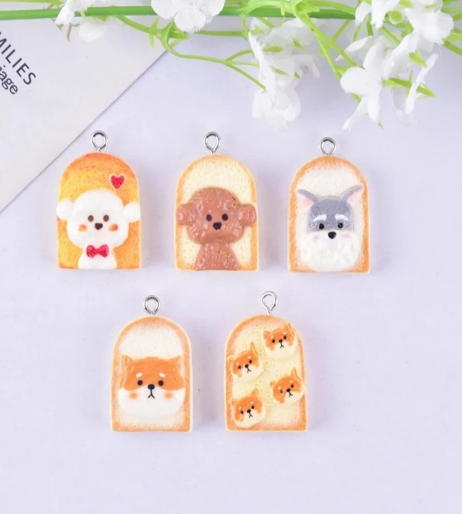 10Pcs Cute Toast Dog Resin Pen - đánh giá và giá Resin Art And Craft
