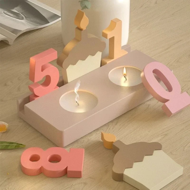 2pc Birthday Cake Silicones Mo - đánh giá và giá Resin Art And Craft