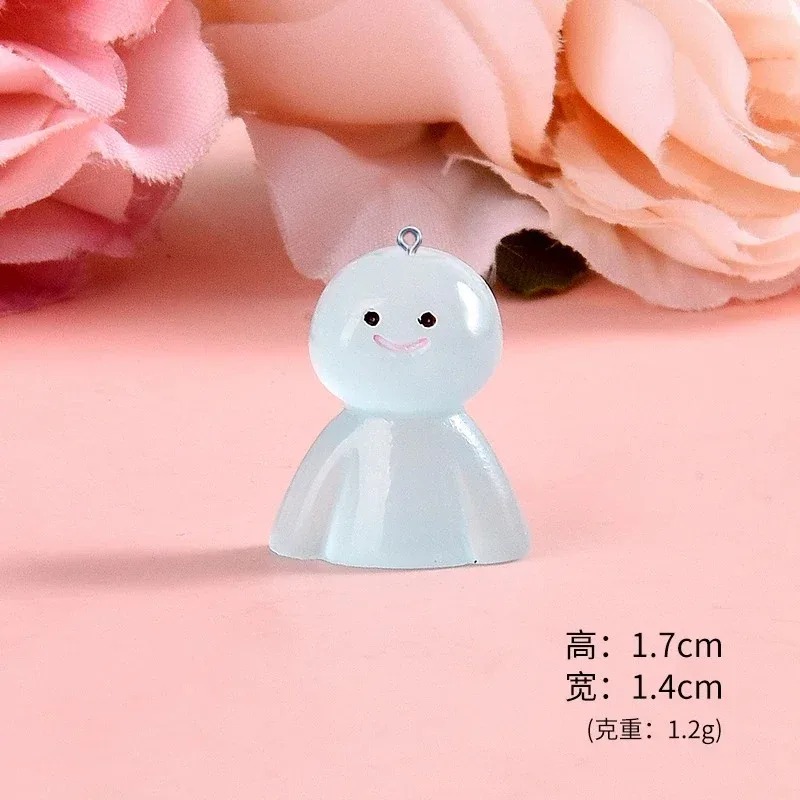 10Pcs Glow In Dark Cartoon Dol - đánh giá và giá Resin Art Pendant