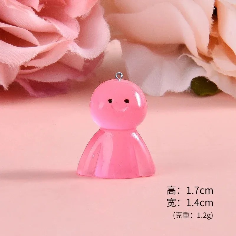 10Pcs Glow In Dark Cartoon Dol - đánh giá và giá Resin Art Pendant