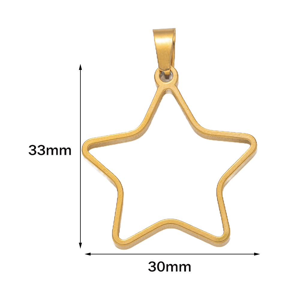 5pcs Stainless Steel Open Back - đánh giá và giá Resin Art Pendant