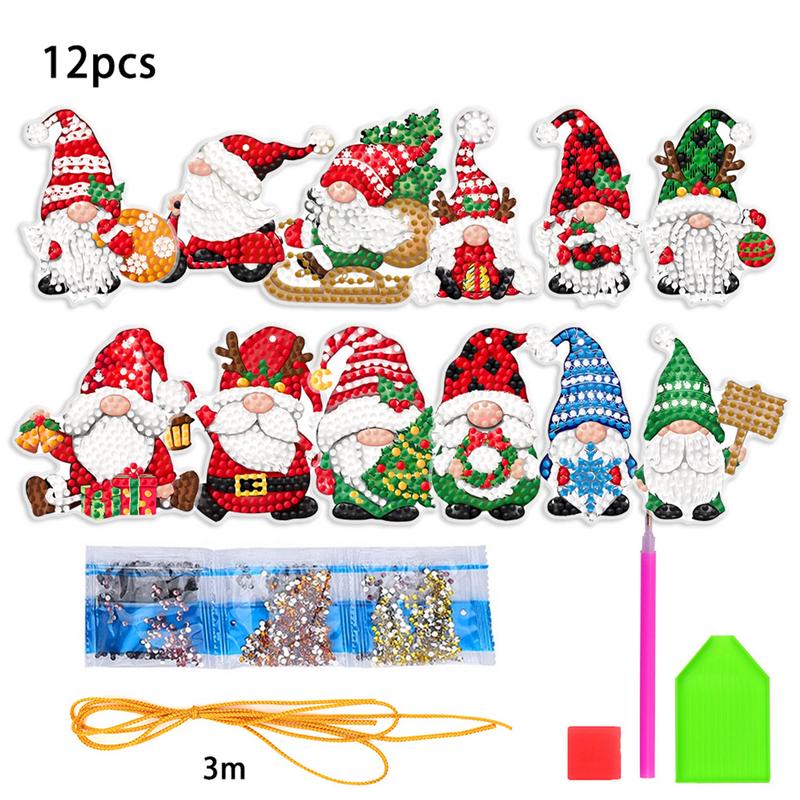 Christmas Art Painting Pendant - đánh giá và giá Resin Art A Keychain