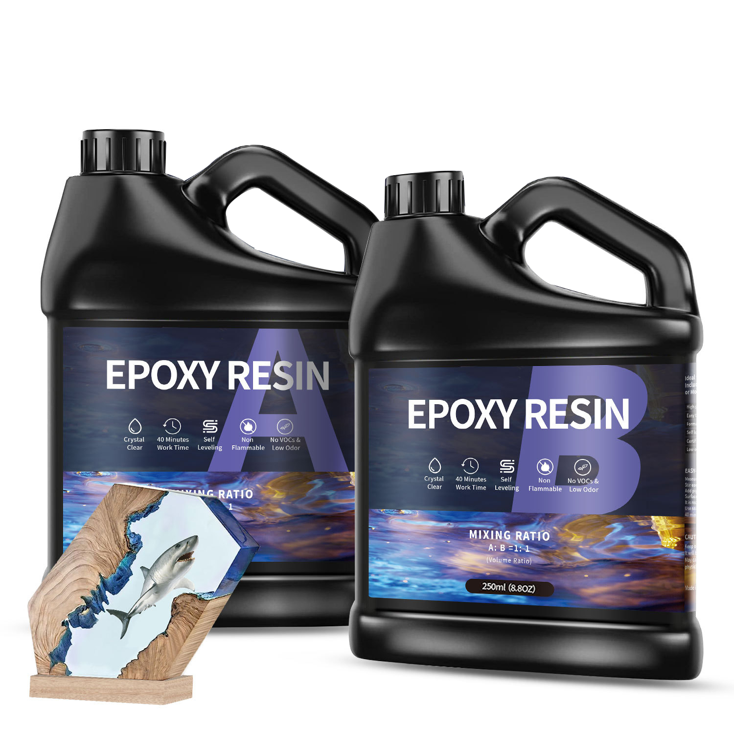 500g/1000g  AB Epoxy Resin Glu - đánh giá và giá Epoxy Resin Ab