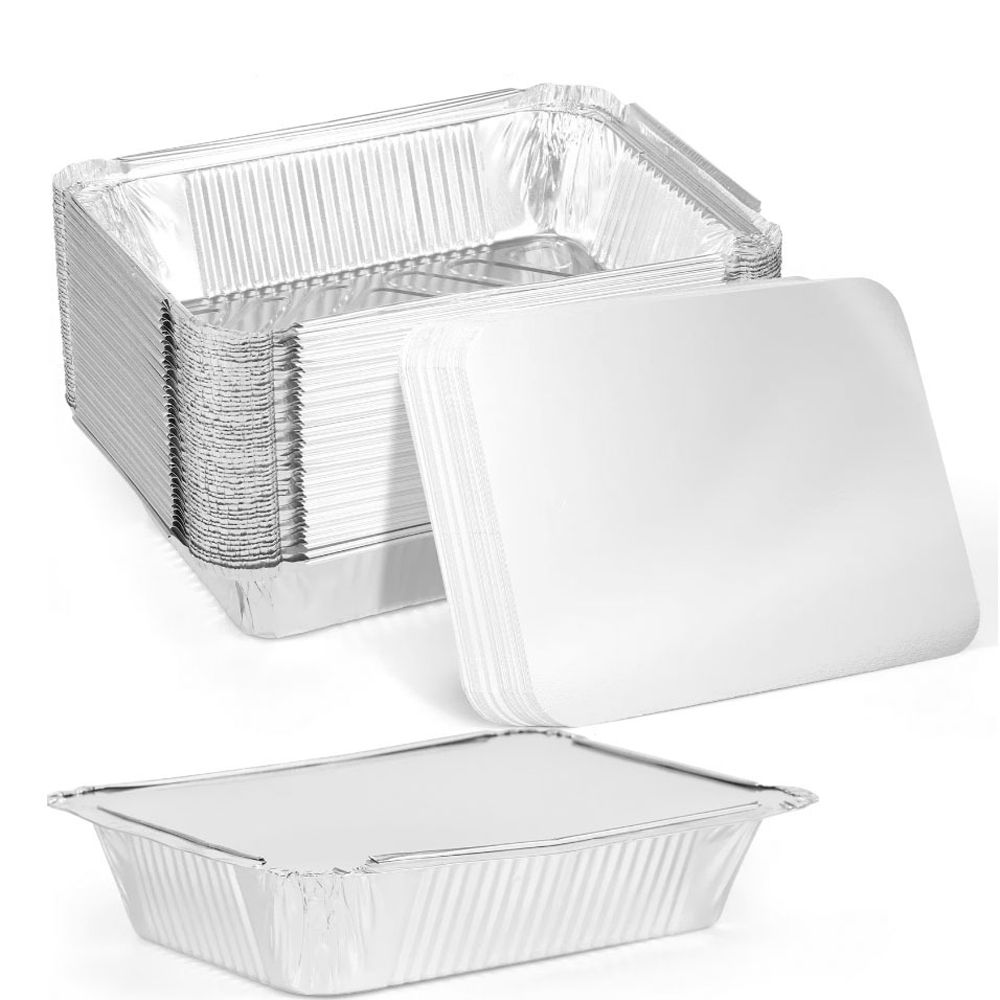 10PCS New With Lids Aluminum F - đánh giá và giá Tray Mold Rectangle