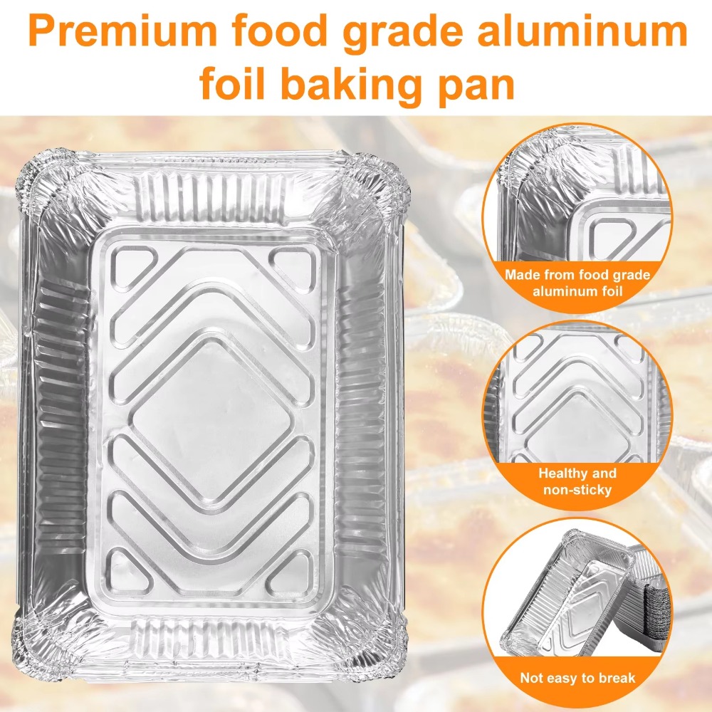 10PCS New With Lids Aluminum F - đánh giá và giá Tray Mold Rectangle
