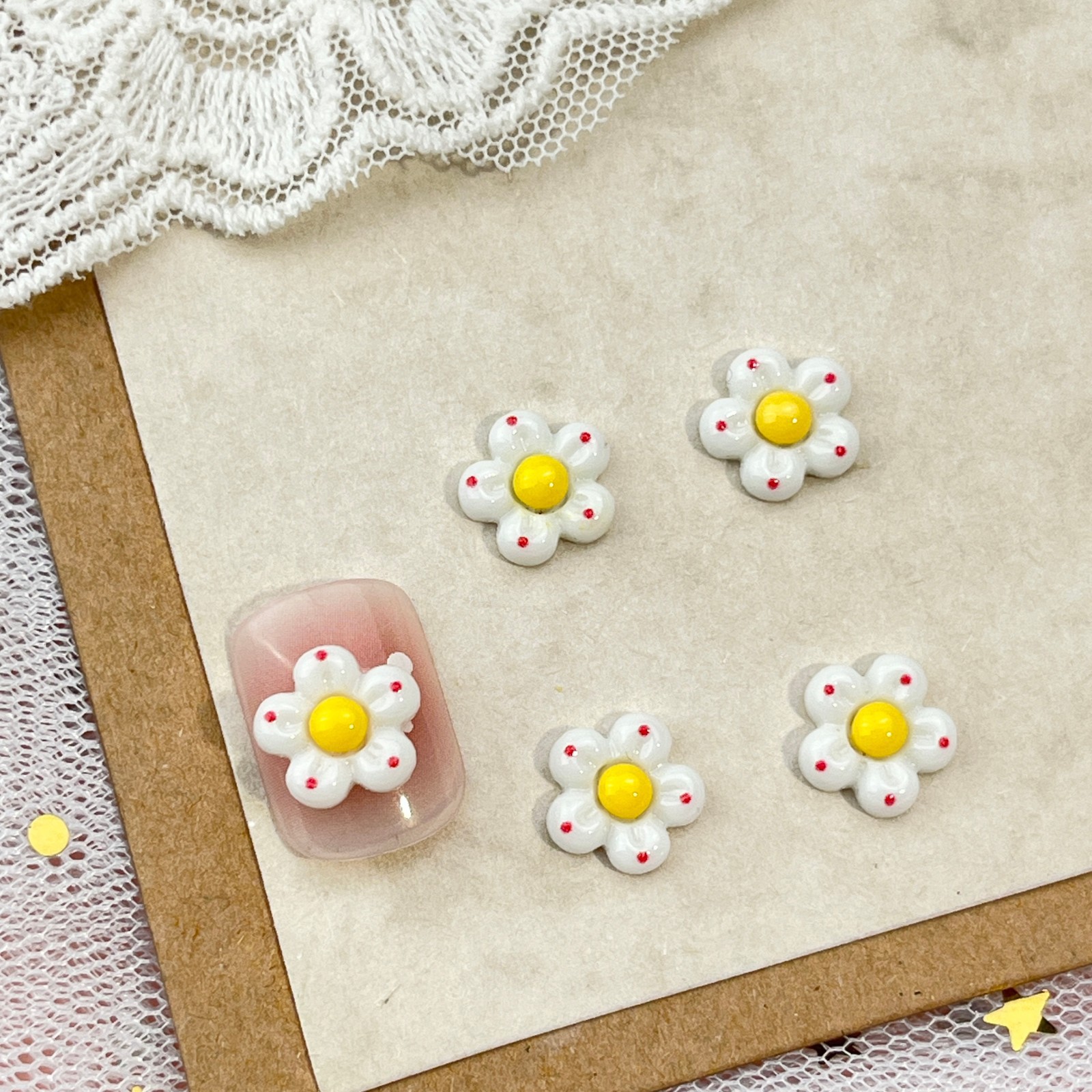 100pcs Realistic 5-Petal Bee&H - đánh giá và giá Resin Art Workshop