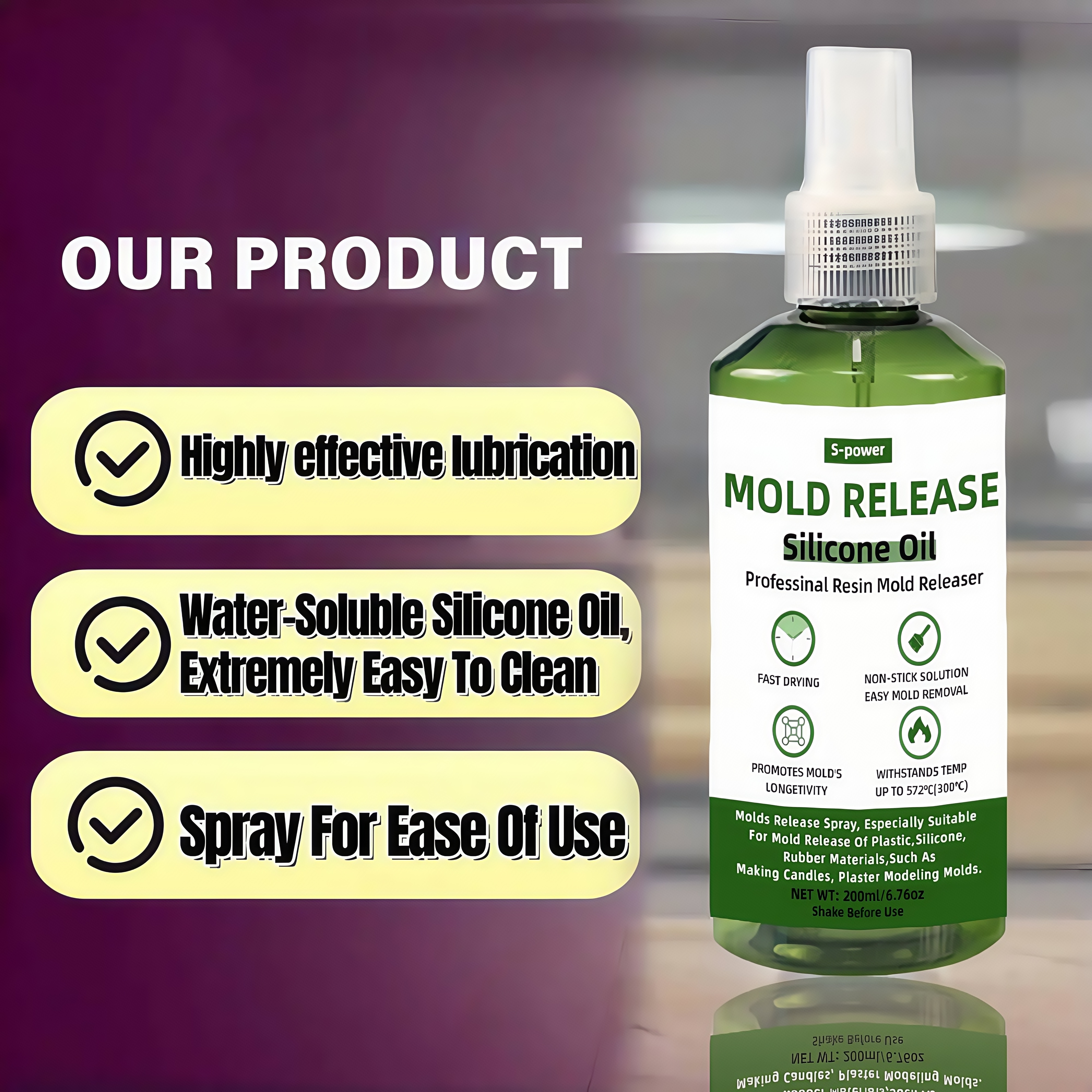 3.3oz Molds Silicone Oil Relea - đánh giá và giá Release Spray Silicone