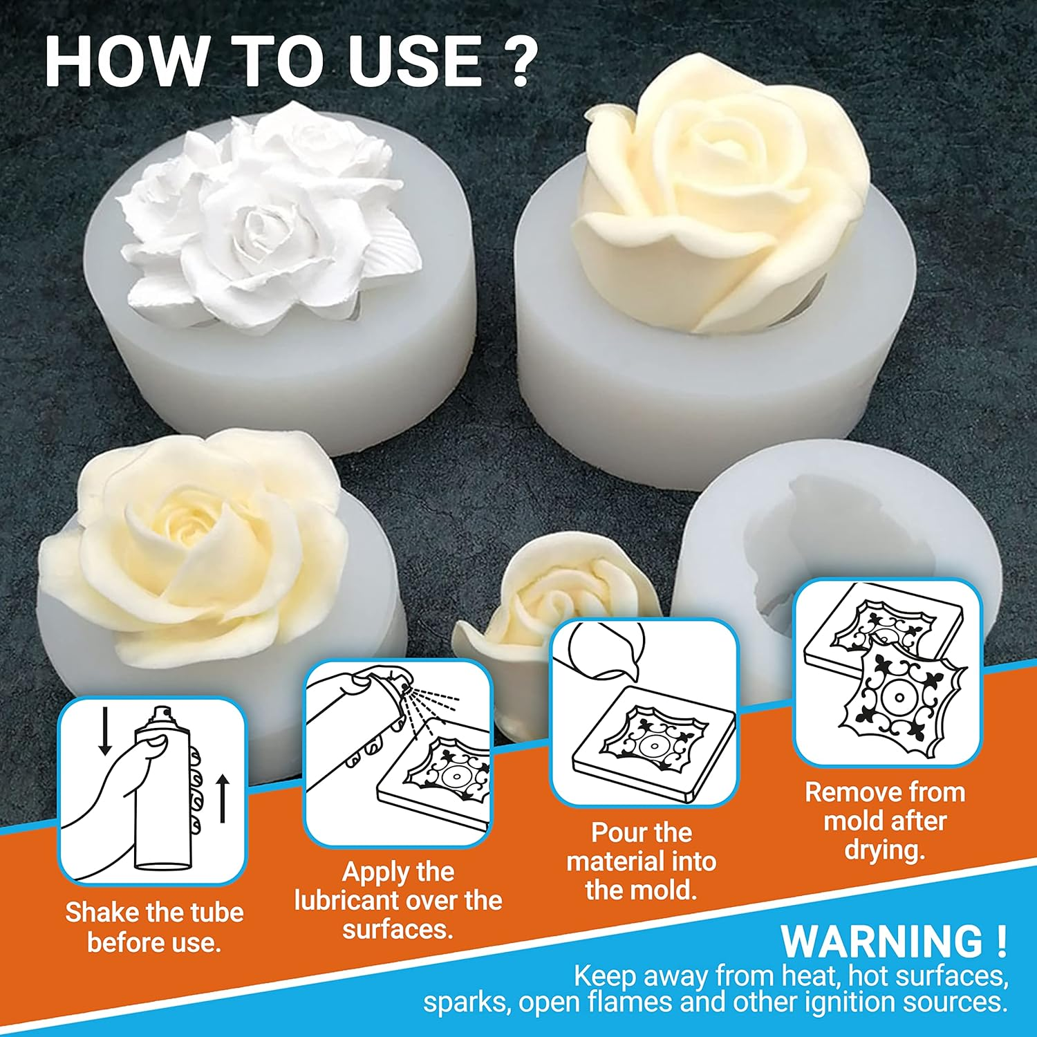 3.3oz Molds Silicone Oil Relea - đánh giá và giá Release Spray Silicone