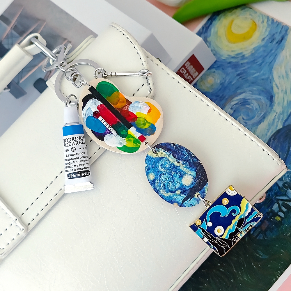 Girl with a Pearl Earring Van  - đánh giá và giá Resin Art A Keychain