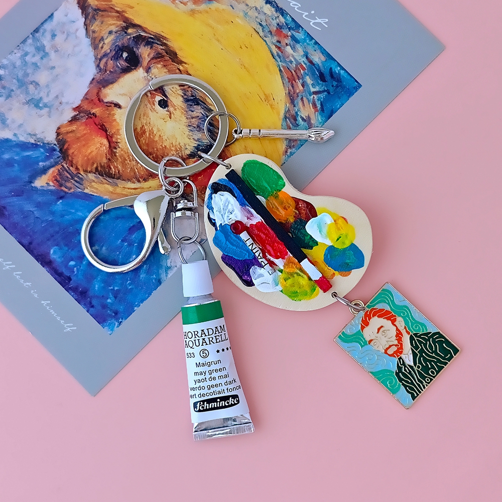 Girl with a Pearl Earring Van  - đánh giá và giá Resin Art A Keychain