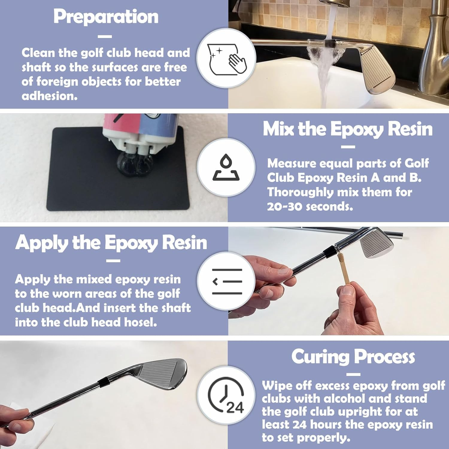 Long Cure Epoxy Glue for Golf  - đánh giá và giá Epoxy Resin Ab