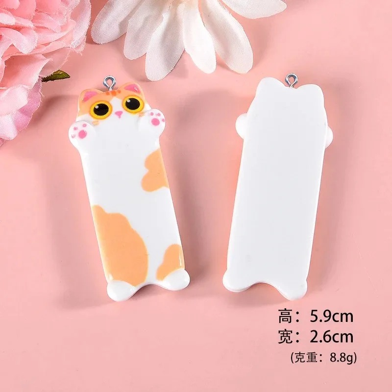 5pcs Lovely Cartoon Cat Resin  - đánh giá và giá Resin Art Pendant