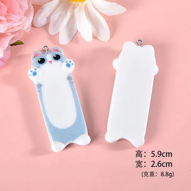 5pcs Lovely Cartoon Cat Resin  - đánh giá và giá Resin Art Pendant